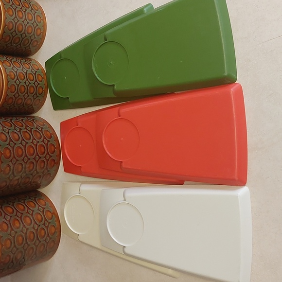 SALE! Vintage "GENI" Accalac SET of 6 camping- serving trays 1960's - Picture 9 of 12